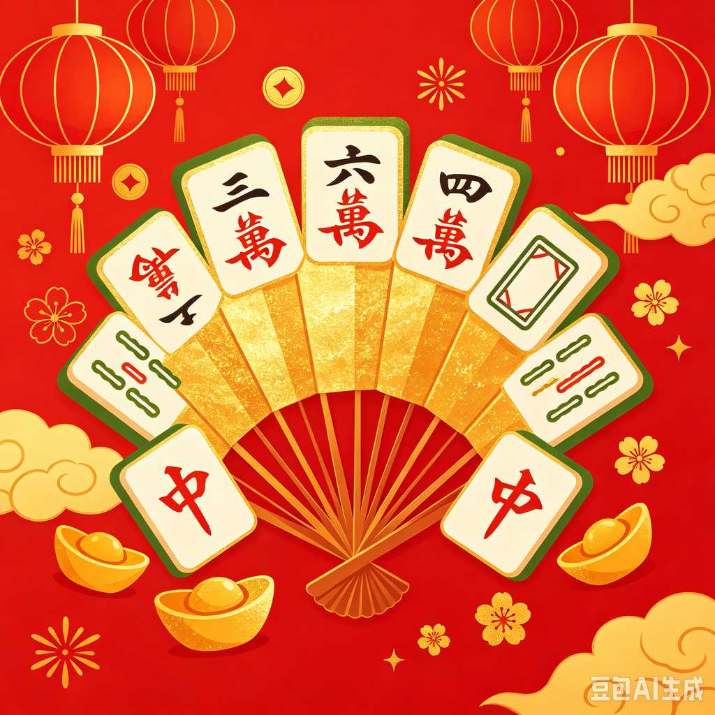 modern oriental mahjong set